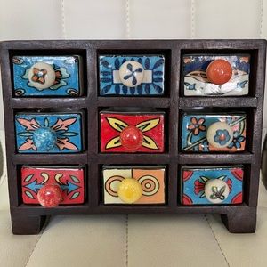 Vintage Apothecary mini Drawer organizer.